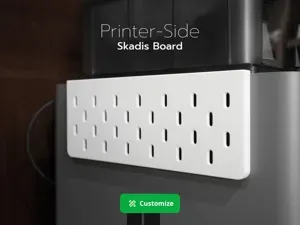 Customizable Printer-Side Skadis Board
