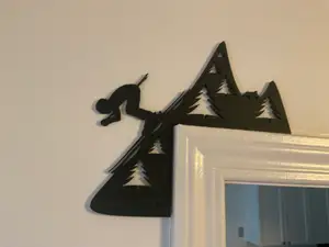 Skier - Door Frame Corner
