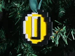 3/9 Retro 8Bit Xmas Tree Coin Pixel Holiday Charm