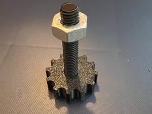 M10x1.5 Tbolt&Knob_Strong_metal&3D printed thread