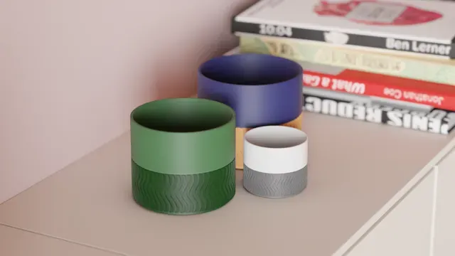 Modern Plant Pot. Two Part Design with Drainage — Фото 7 из 7