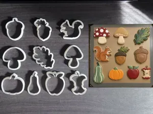 set of 10 fall cookie cutters (6cm or 9cm)