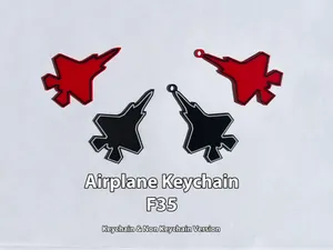 Airplane Keychain F35 Dual Color