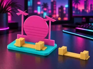 VICE SUNSET Controller Stand