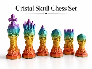 Crystal Skull Chess Set – Fantasy Skull Chess