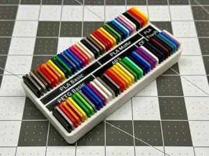 Labeled Bambu Lab Swatch Display & Insert