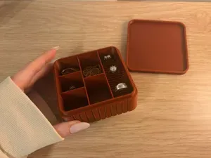 Travel Jewelry Box - secure snap-fit lid