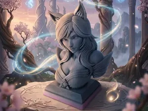 Ahri bust - League of legends
