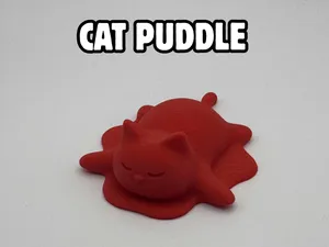 Cat Puddle – Melted Chonky Kitty Figurine