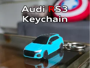 Audi RS3 Keychain (with working wheels)