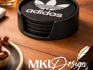 ADDIDAS coasters + holder