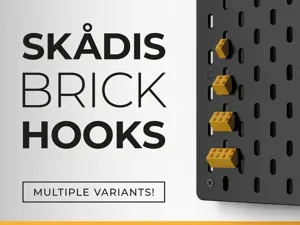 IKEA Skadis angled brick hooks