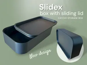 Box with sliding lid