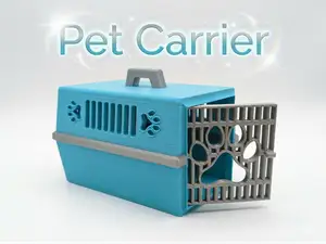 Mini pet carrier cage for flexi pets