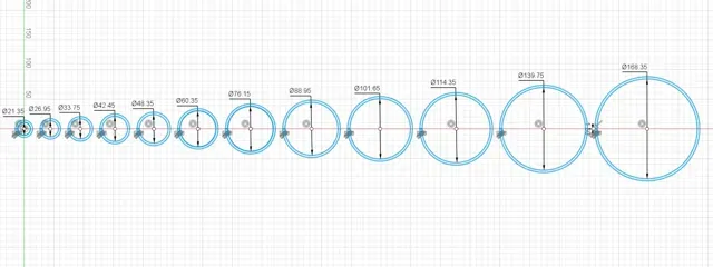 DIN Straight Cut pipes cutting templates VARIOUS — Фото 7 из 8