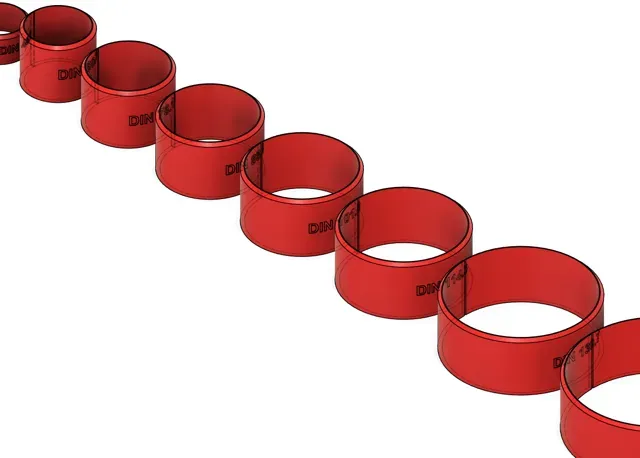 DIN Straight Cut pipes cutting templates VARIOUS — Фото 6 из 8
