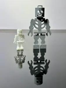 Flat Halloween Skeleton Minifigure