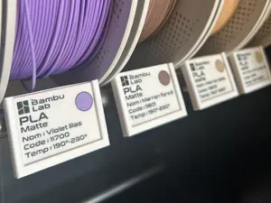 Etiquette Pla matte Bambu pour support IKEA Billy