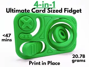 4-in-1 Ultimate Card Sized Fidget (Print in Place)