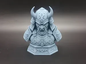 Japanese Samurai Oni Demon Warrior Bust