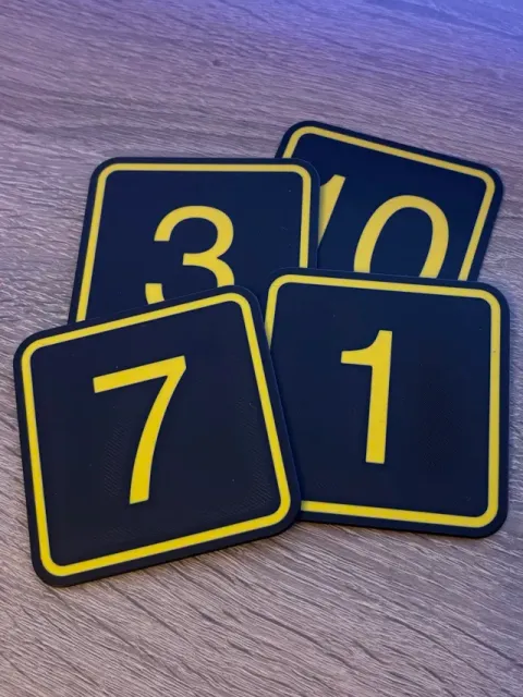 Square Number Plates (Door signs etc) — Фото 6 из 6