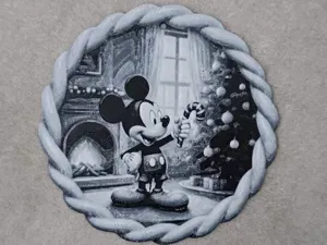 Mickey Mouse Candy Cane Christmas Ornament