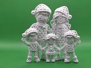Weihnachtsfamilie – Teil der Weihnachtsdorf-Serie