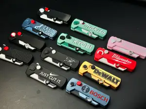 22-Style Mini Folding Utility Knife-Locking Button