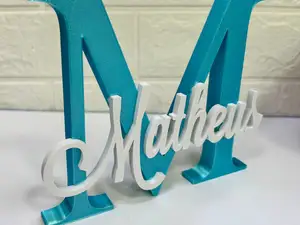 Letreiro 3D M Matheus