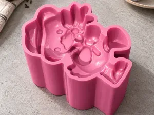 Patinho com Flor 3D | Molde Ejetor para Docinhos