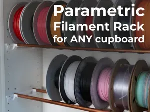Parametric Filament Rack for Cupboards +IKEA BILLY