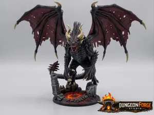 Black Dragon D&D Miniature #1| Obsidian Fury