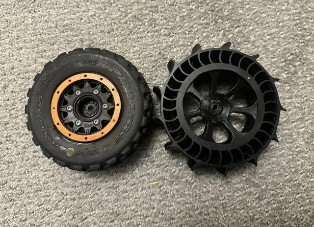 1/10 scale Airless Paddle tire 12mm wheel hex — Фото 5 из 11