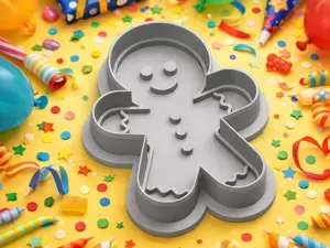 Gingerbread Cookie Cutter 3MF – Xmas Dough Cutter