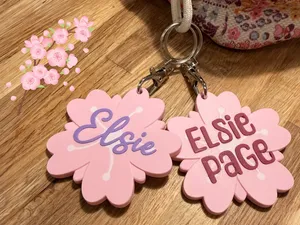 Sakura/Cherry Blossom Flower Customisable Keychain