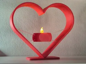 Suspended Heart LED Tea Light (Valentines Day)