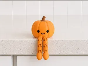Pumpkin Articulated Flexi Leggy Shelf Sitter