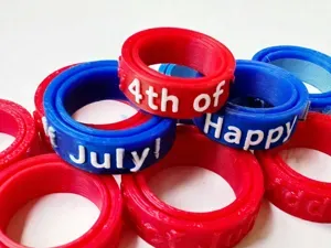 4th of July Spinner Ring