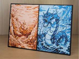 Magikarp & Gyarados Pokemon Hueforge & Frame