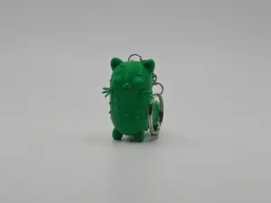 Pickle Cat Keychain