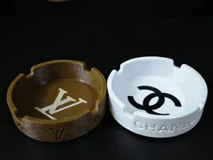 大牌烟灰缸/外观光面和绒毛双版本