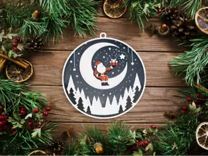 Hueforge - Christmas tree bauble ornament - 8 cm