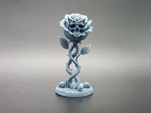 Dark Rose of Mortality - Thorned Skull Rose