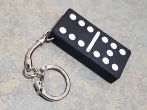 Domino Keychain or Magnet
