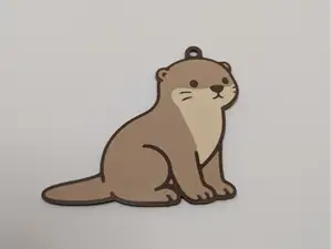 Cozy Critters Keychain — River Otter
