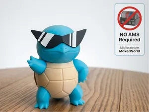 Squirtle Pokémon 007 No AMS 宝可梦007杰尼龟。无AMS 拼装完成。