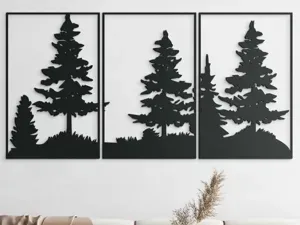Forest Multi Panel 3D Wall Art