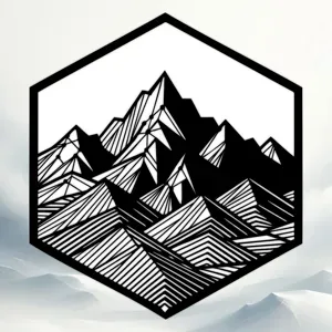 mountain range dual color