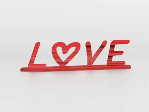 Love & Hate Text Illusion
