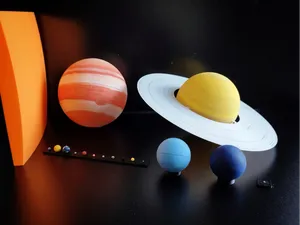 Complete Solar System model 1:1'188'500'000 scale
